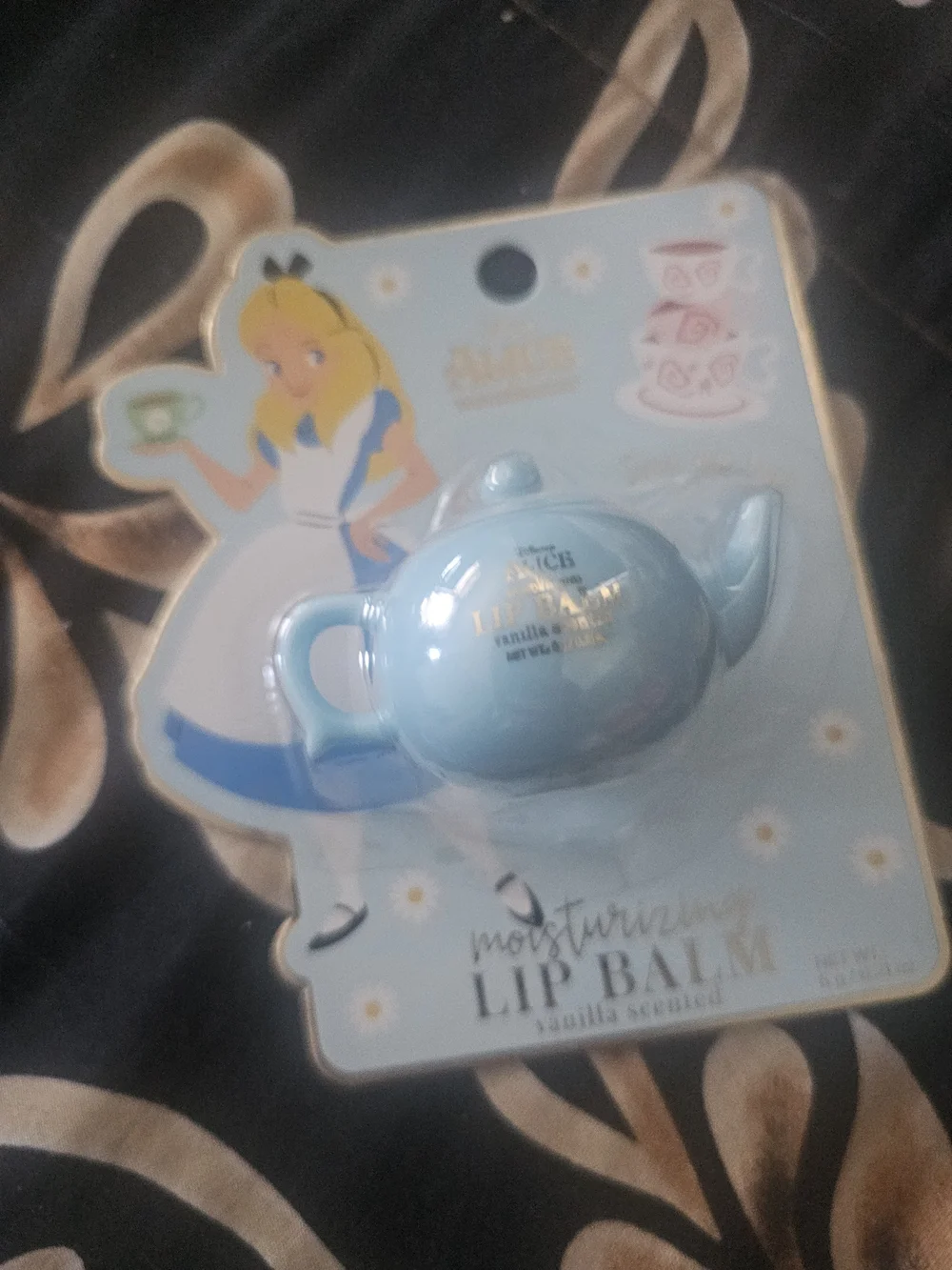 Alice In Wonderland Vanilla Lip Balm - Light Blue Teapot - Picture 2 of 2